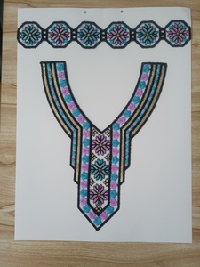 Fashionable Hand-Embroidered Neck Designs for <b>Tops</b> and Dresses – Intricate Floral and Abstract Patterns, Custom Orders Available - Product Image 5