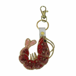 Wholesale FLORAL DESIGN Art Deco Handcrafted Seed Beads Embroidery Keychain for Bags Car Keyrings-High Quality Decorative - Product Image 2