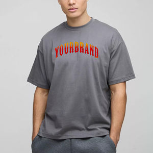 T-shirts pour hommes de haute qualité, impression numérique personnalisée, logo, 100% coton, écologiques, respirants, style hip-hop, coupe ample - Product Image 4