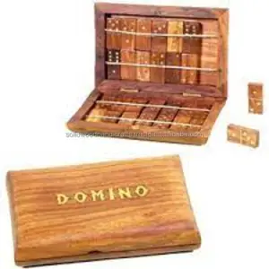 2024 CUSTOMIZED WOODEN DOMINOES GAME EDUCATIONAL ITEM WITH NEW ARRIVAL AND ANTIQUE DESIGN PRODUCT