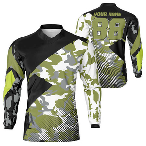 Jersey de Motocross Personalizado, Transpirable, de Poliéster, para Carreras Todoterreno, para Adultos, Ropa Deportiva Exclusiva para Motociclismo - Product Image 3