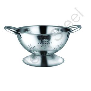 Colador Profundo de Acero Inoxidable con Doble Asa para Uso Diario Familiar, Cesta Coladora para Verduras, Frutas y Fideos, Apto para Horno - Product Image 1