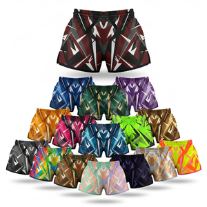 Shorts de Muay Thai pour hommes, qualité supérieure, tissu satiné en polyester, vente en gros, respirant, coupe ample, confortable, pour la lutte MMA et le kickboxing - Product Image 1
