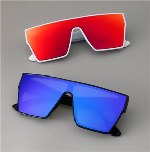 Lmamba 21041 New Fashion Classic Shade Retro Custom Mirror Lens UV400 Oversize Square Frame <b>Sunglasses</b> Women Men 2024 - Product Image 1
