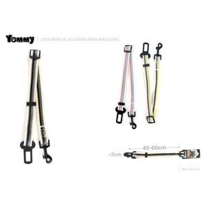 Cinturón de Seguridad para Mascotas Yommy, Ajustable de 60-85 cm, con Diseño de Huellas de Patas para Perros - Product Image 2