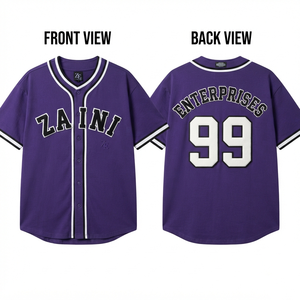 Camiseta de Béisbol para Hombre, 180 GSM, Poliéster Interlock, Azul Rey, Negro, Blanco, Bordado Personalizado, Impresión por Transferencia de Calor, Antibacteriana - Product Image 1