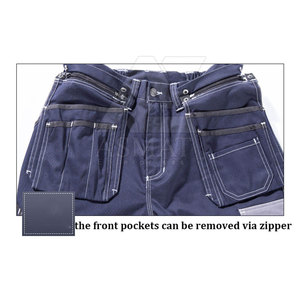 Pantalones de Trabajo Resistentes para Constructor, Tejido Transpirable, Construcción Duradera, Rodillas Reforzadas, Alta Resistencia - Product Image 2