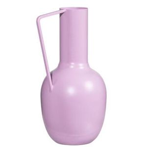 Jarrón de Hierro Resistente con Recubrimiento en Polvo y Asa - Recipiente Metálico Irrompible para Flores, Decoración de Interiores, Jarrones para Eventos - Product Image 1