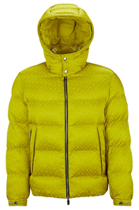 High Quality Light Color Men's Winter Puffer Jacket with Zipper Closure Print Pattern Waterproof & Breathable Thick Soft Shell - Product Image 6