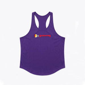 เสื้อกล้ามผู้ชายสีม่วงแบบ Racerback พิมพ์ลายโลโก้ THL Handschuhe Industries ด้านหน้า สไตล์ลำลอง ถักทอ ระบายอากาศได้ดี รับผลิตแบบ OEM / ODM - Product Image 1