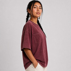 T-shirts oversize pour femmes modernes, en matière légère, coupe décontractée, toucher doux, respirant, confortable et de qualité durable pour tous les jours - Product Image 5