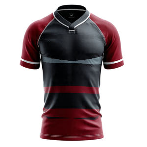 Maillots de rugby personnalisés par sublimation, hauts de rugby à manches courtes pour hommes, votre propre maillot de rugby - Product Image 6