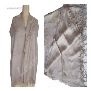 Écharpe élégante en pashmina jacquard uni, luxueuse et douce, pour l'hiver, pour hommes et femmes, châle artisanal de qualité supérieure, chaud et confortable - Product Image 6