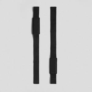 Sangles de levage antidérapantes personnalisables avec logo, unisexe, en coton, polyester et néoprène, réglables pour la musculation en salle de sport - Product Image 4