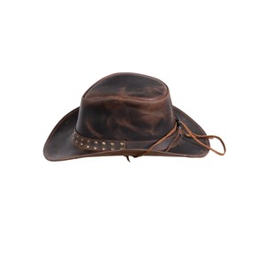 GENERSA SPORTS GS-CBH-ZY-0099 Chapeau de cowboy en polyester unisexe marron à large bord, décontracté pour l'extérieur, réglable, toutes saisons, adulte 58-60CM - Product Image 3