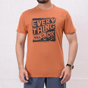 Camiseta de algodón vintage con cuello redondo y serigrafía para hombre, tela suave, cómoda, transpirable, directamente de fábrica. - Product Image 2