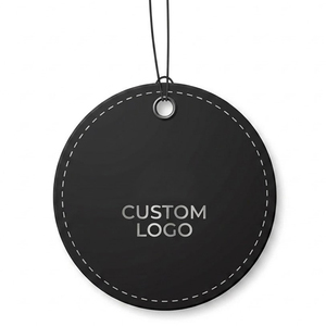 Custom Round <b>Embossed</b> Logo Paper <b>Card</b> Garment Tags Top Trending Product Paper Hang Tag for Online Sale - Product Image 1