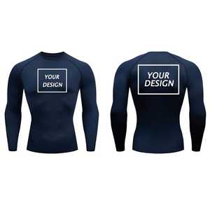 เสื้อรัดกล้ามเนื้อแขนยาวสำหรับผู้ชาย น้ำหนักเบา แห้งเร็ว เหมาะสำหรับการฝึกซ้อมกีฬา - Product Image 2