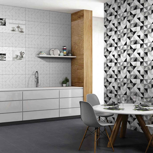 Carrelage mural en céramique blanc brillant 300x600, style moderne minimaliste, pour la décoration de bureaux professionnels et d'espaces commerciaux. - Product Image 1