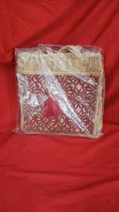 Bolso Tote de Yute Estilo Bohemio con Patrón de Letras, Cierre de Cremallera Cruzada, Bolso de Hombro Casual para Mujer, Ecológico para Viajes - Product Image 3