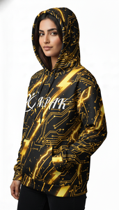 Sweat à capuche unisexe oversize d'hiver, style urbain, avec broderie et impression par sublimation, haute qualité, pour un usage quotidien décontracté - Product Image 4