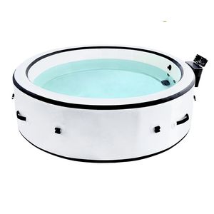 Grande Vasca Idromassaggio Portatile da Esterno per 4-6 Persone con 150 Getti d'Aria e Copertura Termica per Patio e Giardino - Product Image 1