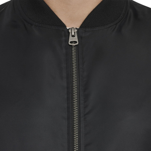 Dernière tendance de la mode, veste bomber en nylon à fermeture éclair unie pour homme, style streetwear décontracté d'hiver - Product Image 4