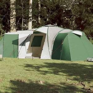 Carpa de Camping Familiar Tipo Domo Impermeable Verde para 12 Personas - Product Image 1