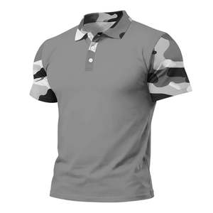 Camiseta de Manga Corta para Hombre, Blanca, con Estampado Geométrico, Transpirable, de Punto Jersey, Corte Regular, Casual, con Estampado por Transferencia de Calor - Product Image 4