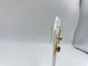 Pendientes de perlas de Plata de Ley 925 de lujo Vintage, piedra solar chapada en oro, fiesta de boda clásica para mujer, regalo perfecto al mejor precio - Product Image 2