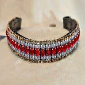 Bande de front de cheval en cuir Bling Crystal Horse Bridle anglais Designer Look 5 rangées de bande de front en cristal Choix de couleurs de cristal - Product Image 5