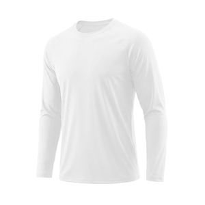 เสื้อยืดแขนยาวผู้ชาย ผ้าฝ้าย 100% เป็นมิตรกับสิ่งแวดล้อม น้ำหนัก 230 กรัม พิมพ์ลายสกรีน โลโก้สั่งทำด้านหน้า สีพื้น - Product Image 2
