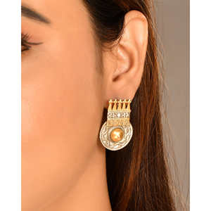 Pendientes de Plata Meera Jaipur Mukut Fine Stud, Colección Plata - Product Image 3