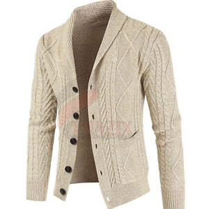 Cárdigan de Punto Cálido para Hombre, de Alta Calidad, Manga Larga, con Botones, Suave, Informal, para Trabajo u Oficina - Product Image 2