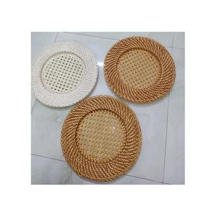 Fabrication artisanale, ensemble d'assiettes rondes en rotin naturel pour restaurant à domicile, accessoires de décoration de table pour fête de mariage - Product Image 5