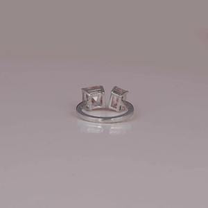 Bague de fiançailles en or massif avec diamant créé certifié IGI Cvd Lab pour cadeau d'anniversaire du fabricant indien - Product Image 5