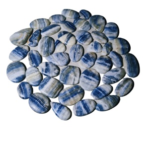 Cabujón de Jaspe Azul Natural Seleccionado al por Mayor para Joyería, Formas Variadas 20-45mm 8-12g - Product Image 2