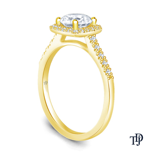 Anillo de compromiso de oro de 10K estilo Milgrain vintage con diamante cultivado en laboratorio y diamante central, venta al por mayor y al detalle OEM - Product Image 5