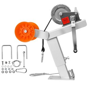 Rullo per verricello da rimorchio barca da 1200 libbre, 2 cinghie verricello da 25 piedi, montaggio a U-Bolt per accessori di montaggio verricello per imbarcazioni da 2-3 pollici - Product Image 1