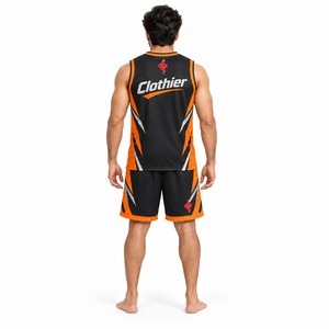 Conjunto de Uniforme de Baloncesto para Entrenamiento, Competencia y Práctica, Transpirable, Ligero, con Camiseta y Pantalones Cortos Deportivos para Equipo - Product Image 2