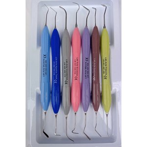 Instrumentos Dentales para Rellenos de Composite, Estilo LM, Mango Ergonómico de Silicona, Kit Restaurador de 7 Piezas, Codificación por Colores, Certificado CE - Product Image 5