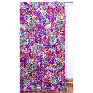 Couvre-lit Kantha indien fait main, 100% coton, imprimé à la main, motif floral, poids du tissu 220g, origine Rajasthan - Product Image 2