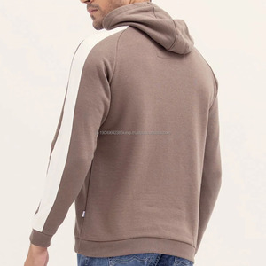 <b>Men's</b> Heavyweight 100% Cotton <b>Fleece</b> Pullover <b>Hoodie</b> High Quality Double Panel Hooded Collar with Cut Design for Winter - Product Image 3