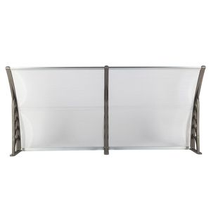 Support HT 200 x 100 gris argenté pour abri de pluie de porte et fenêtre, auvent de protection pour usage domestique, même code 52463595 - Product Image 4