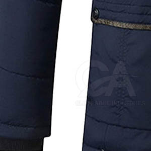 Manteau à capuche en fausse fourrure épaisse pour homme, fournisseur OEM de vestes d'hiver, parka d'hiver personnalisée pour homme avec capuche en fausse fourrure - Product Image 5