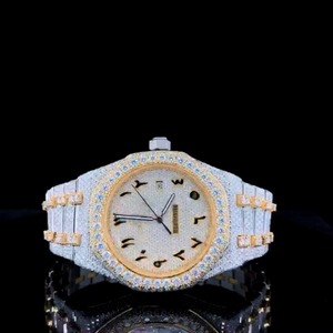 VVS Moissanite Diamond Hip Hop Luxury Watch for Men Full Iced Out Bling Fashion Wristwatch Sparkling Stone Set - Product Image 6