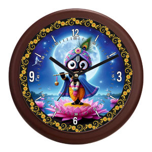 Reloj de Pared Personalizado con Diseño de Bebé Krishna, Decoración Espiritual Moderna para el Hogar, Regalo para el Día de la Madre y Graduación - Product Image 5