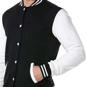 Blouson universitaire personnalisé pour homme - Prix de gros, Vente chaude, Streetwear avec col montant, Imperméable, Broderie unique, Qualité supérieure - Product Image 3