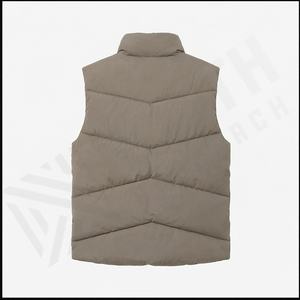 Diseño personalizado 2025 invierno cortavientos chaleco deportes chaquetas sin mangas algodón acolchado chaleco patrón bolsillo uso al aire libre hombres - Product Image 3