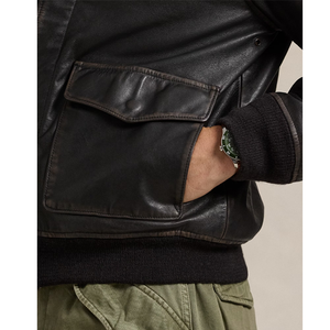 Veste en cuir haut de gamme, best-seller, idéale pour l'hiver, coupe slim pour homme, design personnalisé. - Product Image 5